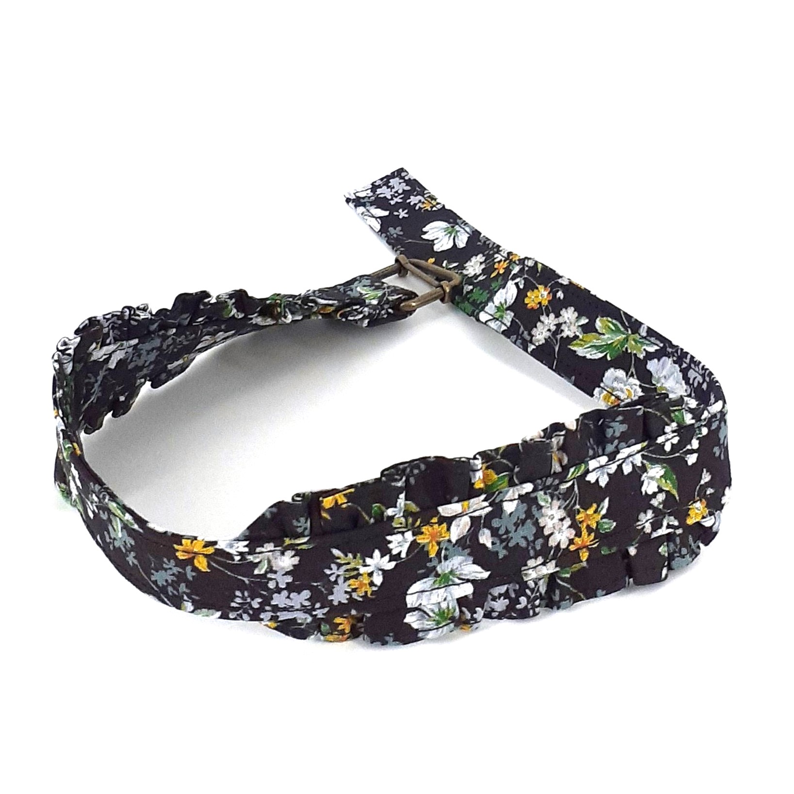 Ribbon black floral