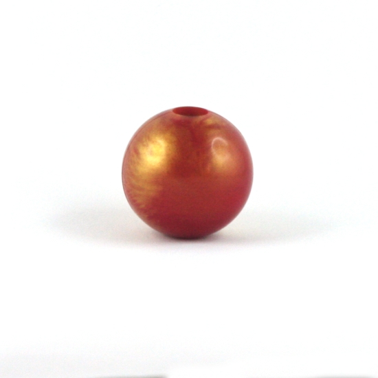 Knebel: rot-goldfarbig marmoriert