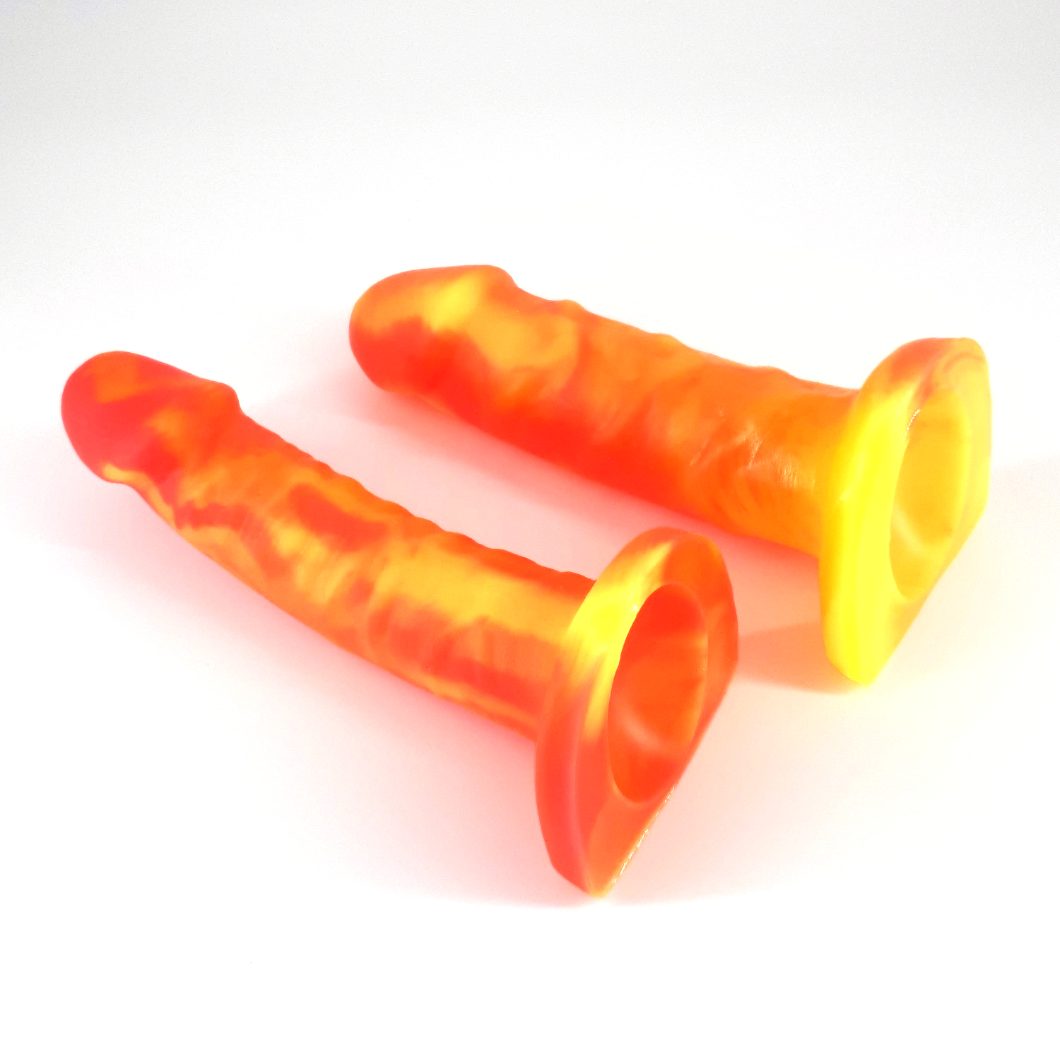 neongelb / neonorange marmoriert