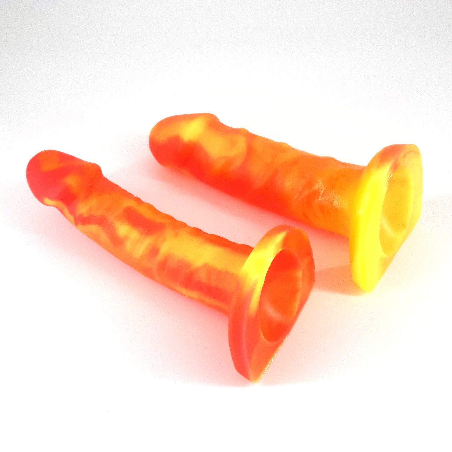 neongelb / neonorange marmoriert